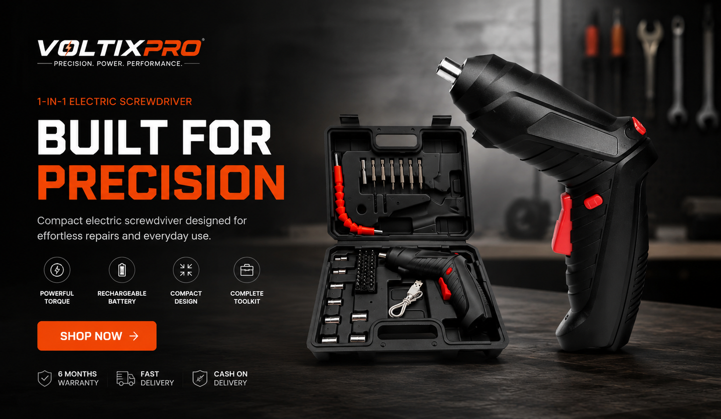 VoltixPro™ 47-in-1 Precision Electric Screwdriver Kit